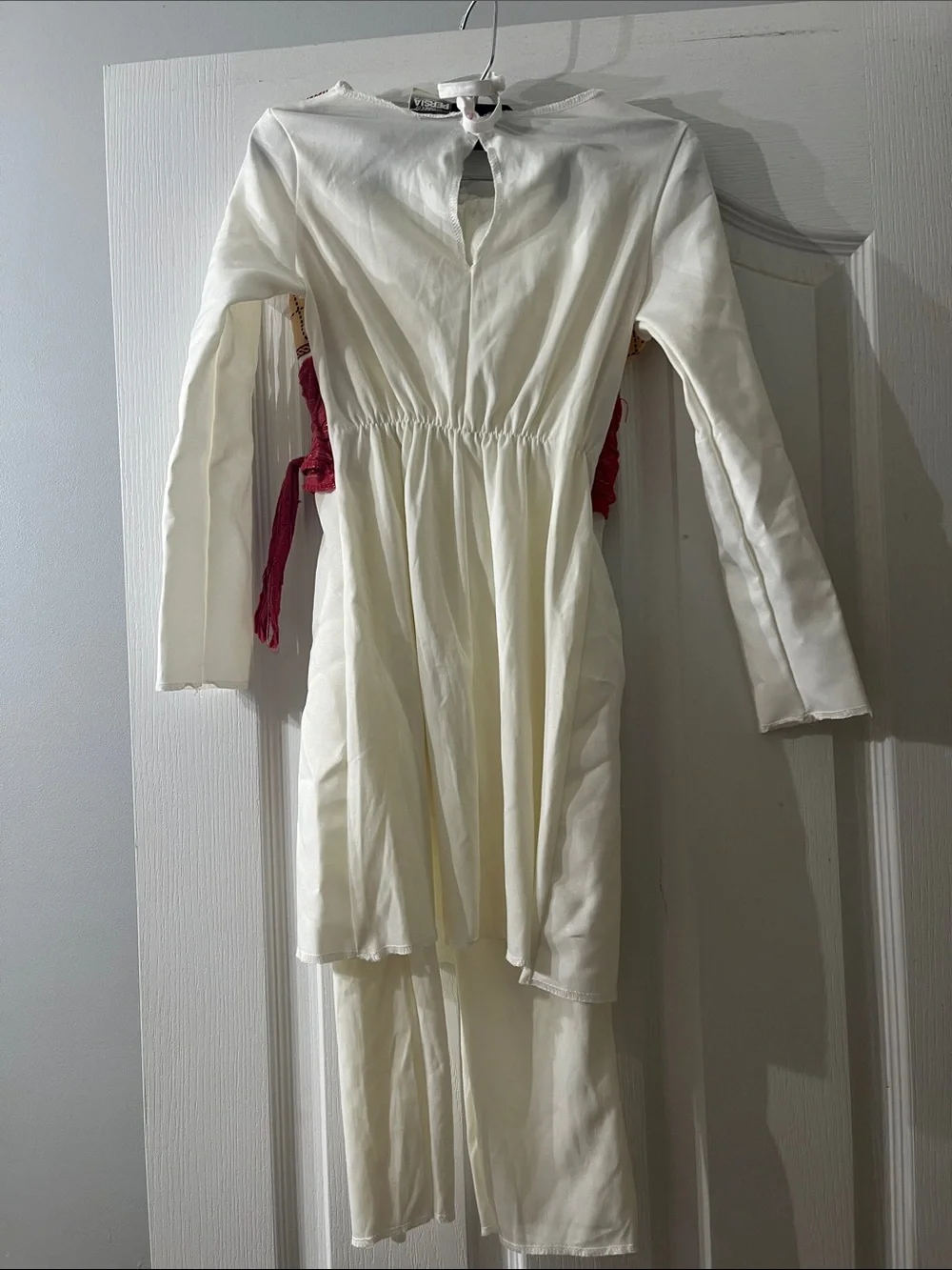 Disney Prince of Persia White Tunic with Red and Beige Geometric Trim